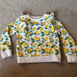 Janie and Jack 6t Lemon Print Sweatshirt